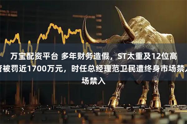 万宝配资平台 多年财务造假，ST太重及12位高管被罚近1700万元，时任总经理范卫民遭终身市场禁入